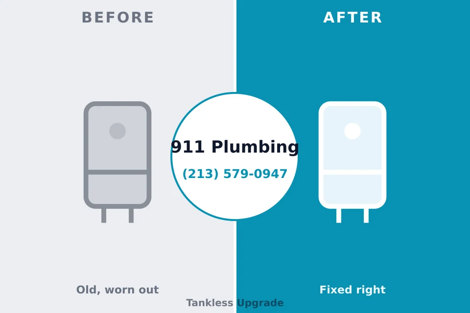 Before and after: plumbing repair Sharonville, OH